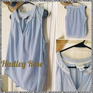 Liz Claiborne Petite pinstripe sleeveless top